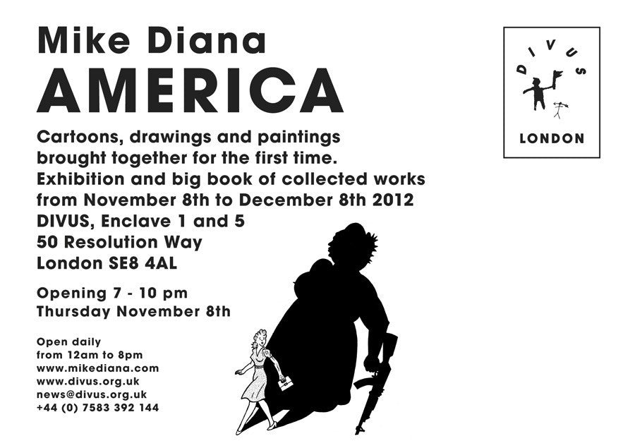 Mike Diana: AMERICA - limited edition of postcards