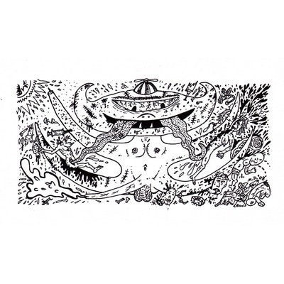 Mike Diana - Two Tongued Monster with Hat