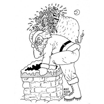 Mike Diana - Santa Claus is Cumming