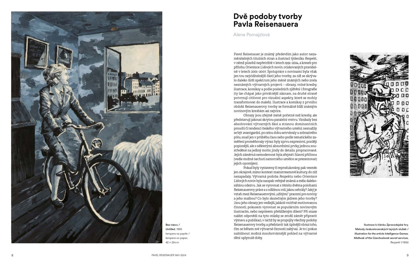 Pavel Reisenauer: Tvorba pro Respekt, obrazy, kresby, ilustrace, fotografie