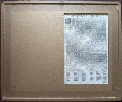 Fabricius’ Map of Moravia (Moravia, Quae Olim Marcomannorum Sedes)