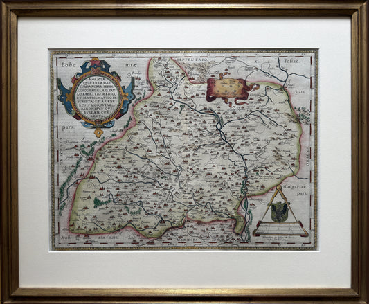 Fabricius’ Map of Moravia (Moravia, Quae Olim Marcomannorum Sedes)