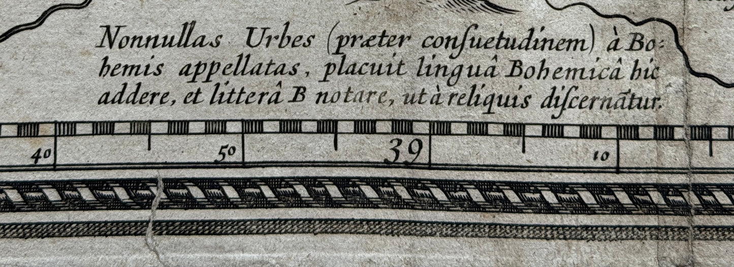 Comenius’ Map of Moravia (Visscher’s edition, 1664)