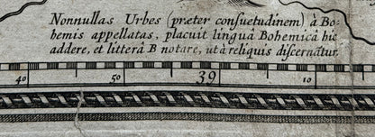 Comenius’ Map of Moravia (Visscher’s edition, 1664)