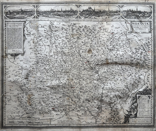 Comenius’ Map of Moravia (Visscher’s edition, 1664)