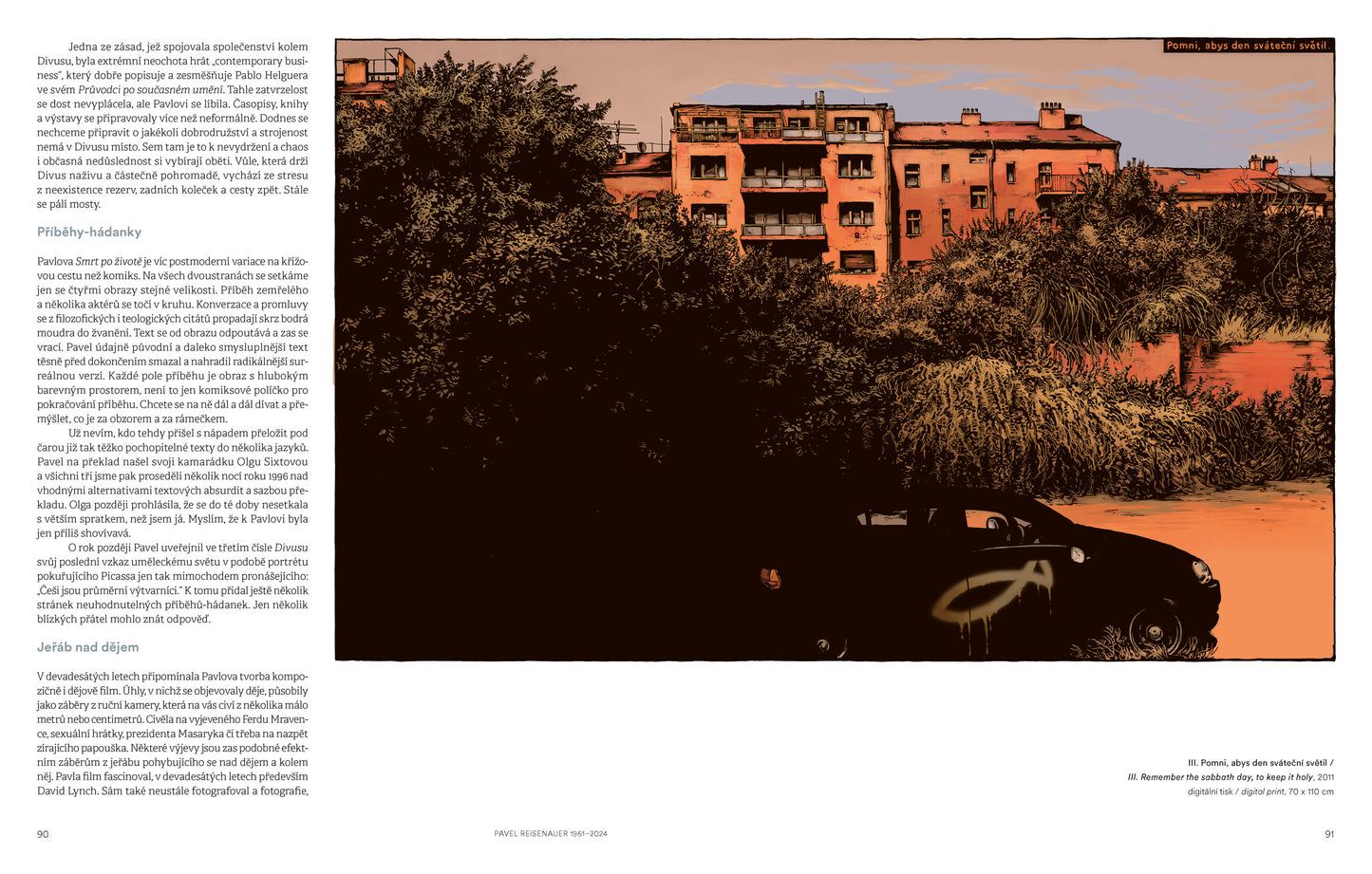 Pavel Reisenauer: Tvorba pro Respekt, obrazy, kresby, ilustrace, fotografie