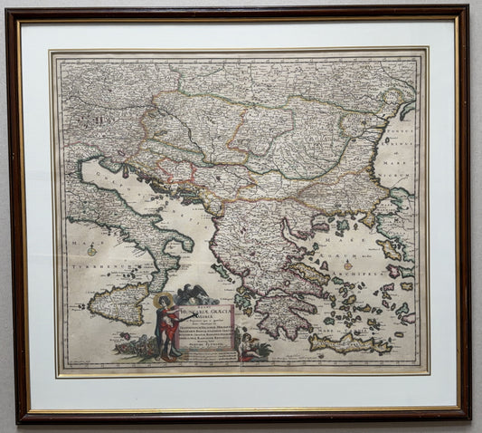 Iustinus Danckerts: Map of Central and Southern Europe