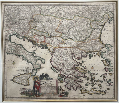 Iustinus Danckerts: Map of Central and Southern Europe