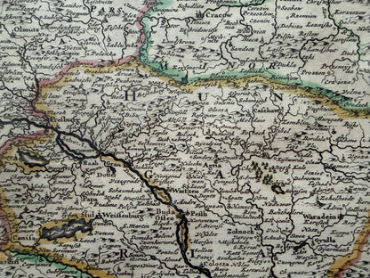 Iustinus Danckerts: Map of Central and Southern Europe