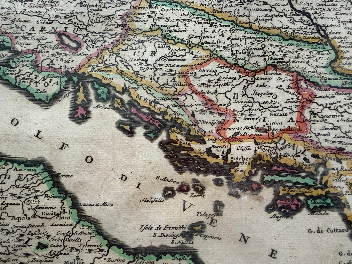 Iustinus Danckerts: Map of Central and Southern Europe