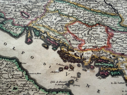 Iustinus Danckerts: Map of Central and Southern Europe