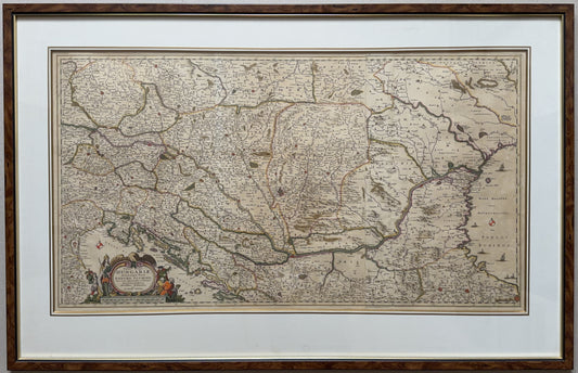 Nicolaus Visscher: Kingdom of Hungary and Danube river