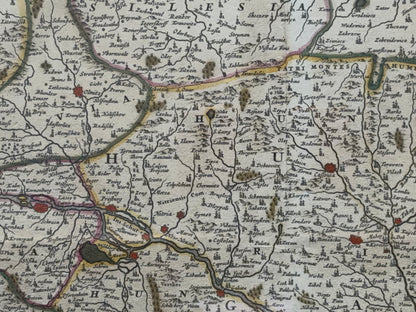 Nicolaus Visscher: Kingdom of Hungary and Danube river